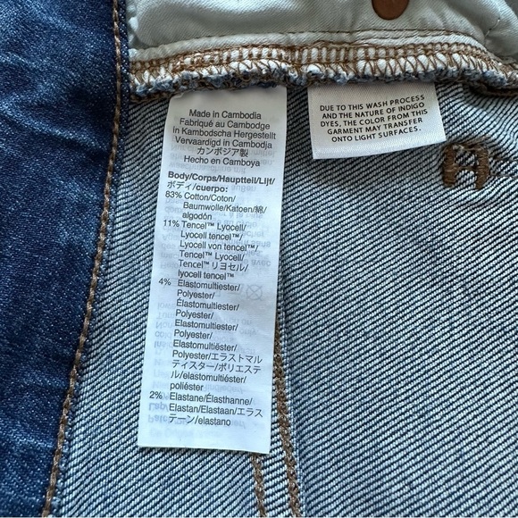 Madewell Curvy High Rise Skinny Jeans Wendover Wash Blue Denim - Size 27 - Picture 12 of 16